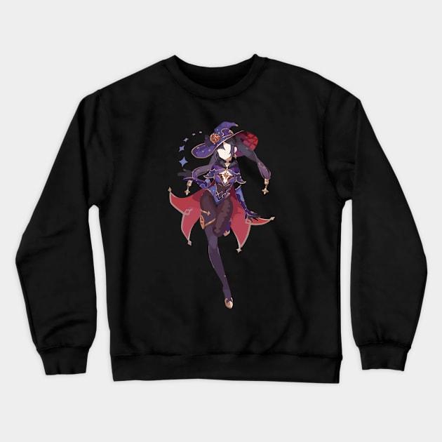 Genshin Impact Mona Crewneck Sweatshirt by Rendigart